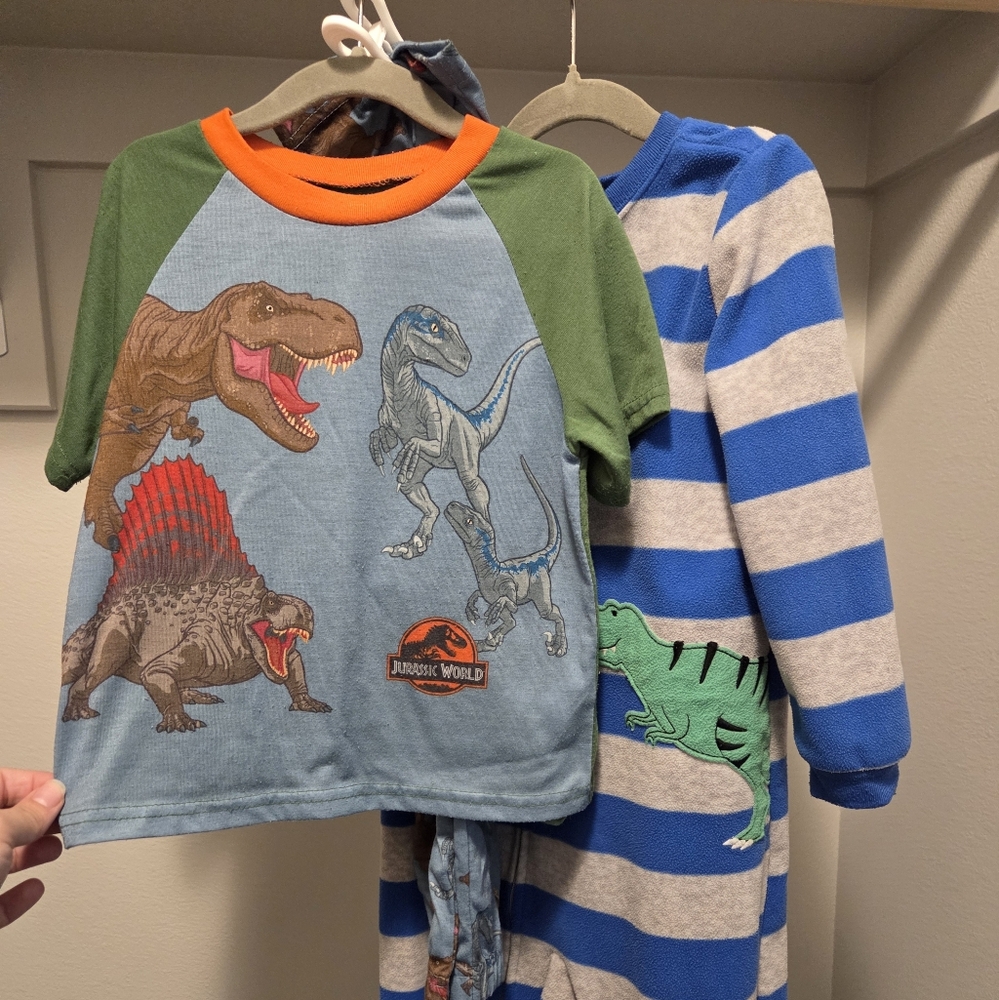 Carter's Dinosaur Pajama Set - Green, Blue, Orange